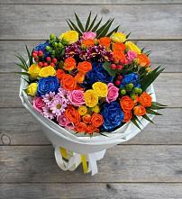 Букет цветов из:  Розы и Хризантемы в Сретенске