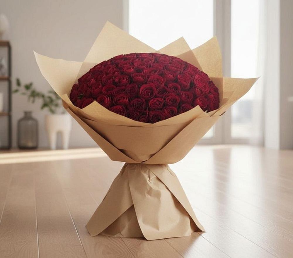 Букет 101 Красная роза в Сретенске