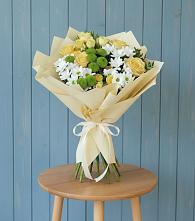 Букет цветов из:  Хризантемы и Розы #REPLACE_PRED# Сретенске