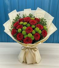 Букет цветов из:  Розы и Хризантемы в Сретенске