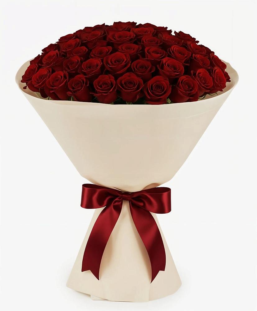 Букет 101 Бордовая роза Блэк Бакарра в Сретенске